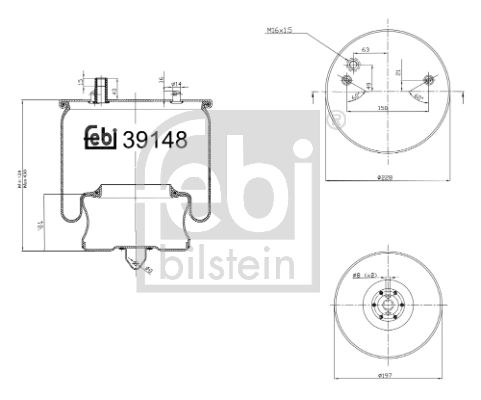 FEBI BILSTEIN Metallipalje, ilmajousitus 39148